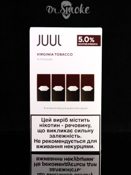 JUUL PODS (картридж) - Virginia tobacco 5% (UA оригинал)