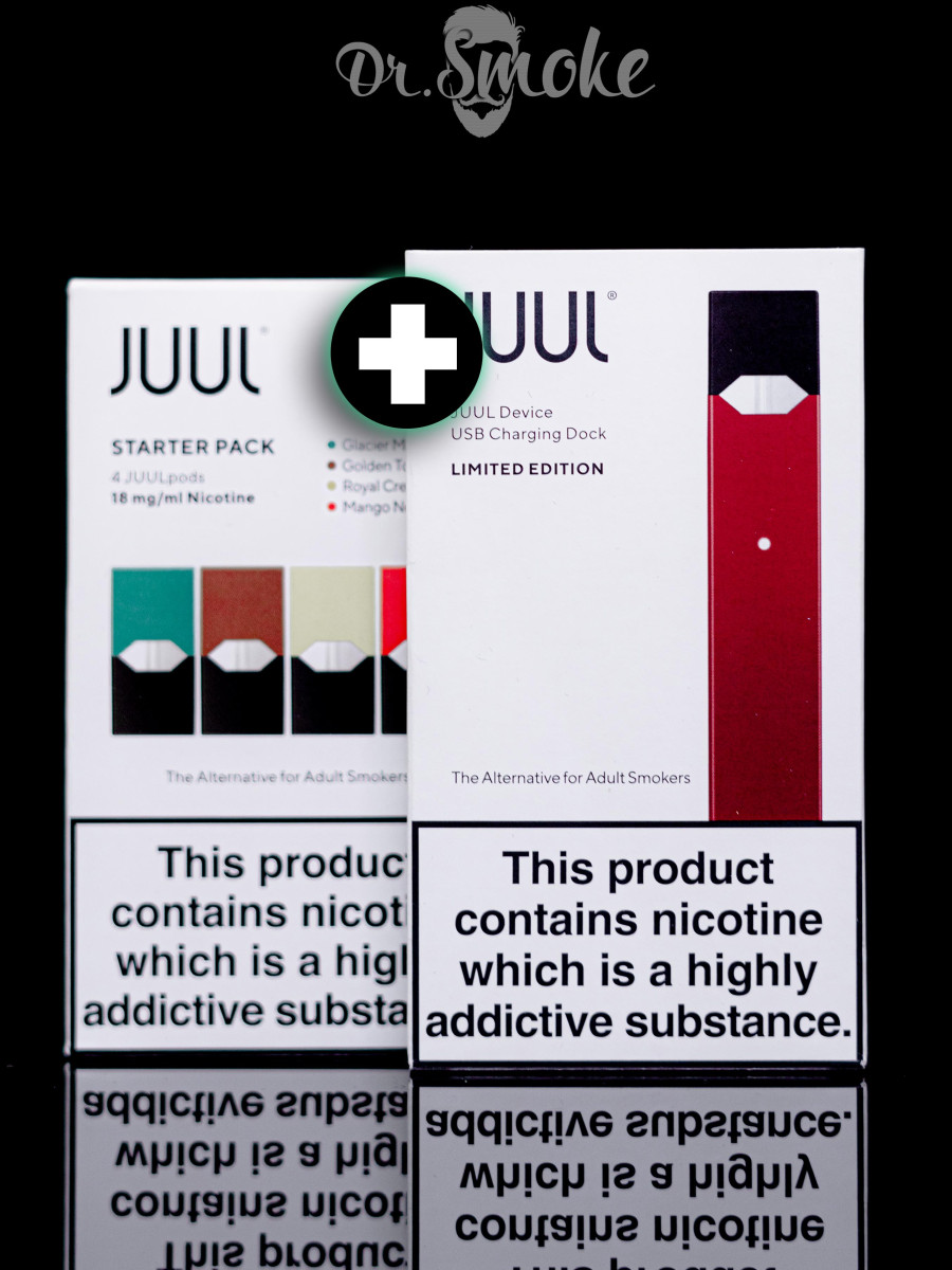 Купить JUUL Ruby Red Starter Kit (4 pods) Оригинал в Киеве и Украине