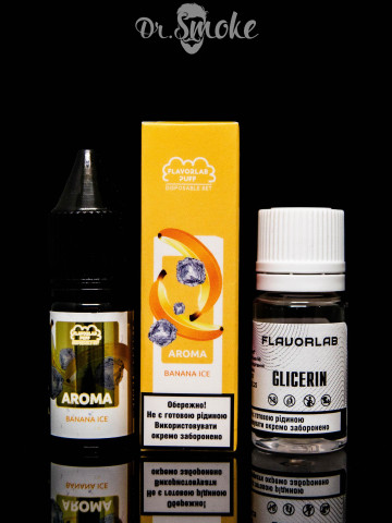 Купить - Набор для смешивания Flavorlab Disposable Puff Salt Banana Ice