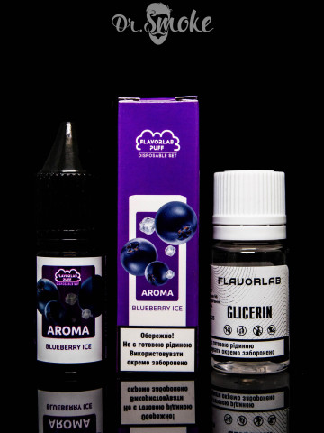 Купить - Набор для смешивания Flavorlab Disposable Puff Salt Blueberry Ice