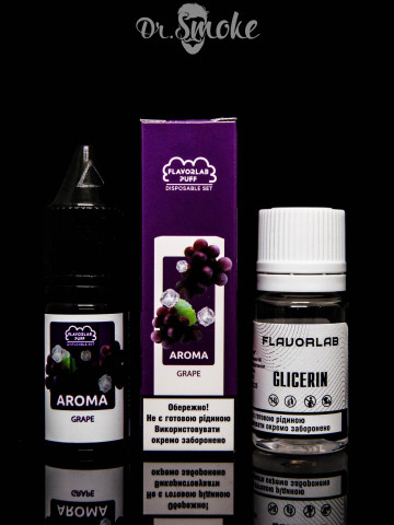 Купить - Набір для змішування Flavorlab Disposable Puff Salt Grape