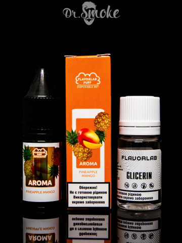 Купить - Набір для змішування Flavorlab Disposable Puff Salt Pineapple Mango