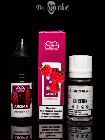Купить - Набір для змішування Flavorlab Disposable Puff Salt Raspberry Ice