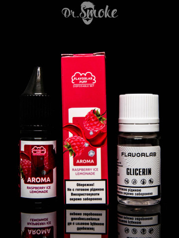 Купить - Набір для змішування Flavorlab Disposable Puff Salt Raspberry Ice Lemonade
