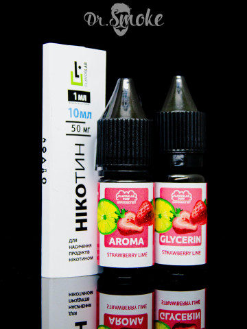 Купить - Набор для смешивания Flavorlab Disposable Puff Salt Strawberry Lime