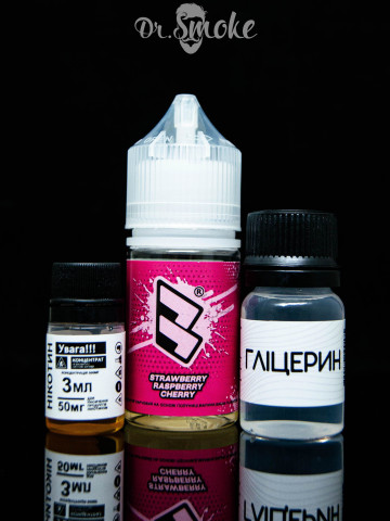 Набор для смешивания Bard Salt Strawberry Raspberry Cherry (30ml)