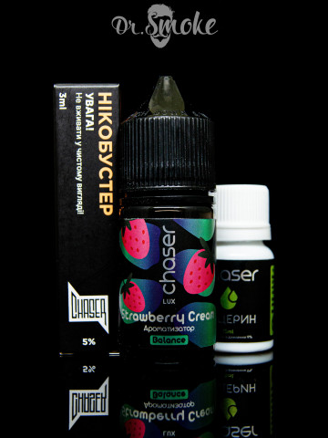 Набор для смешивания Chaser Lux Salt Strawberry Cream (30ml)