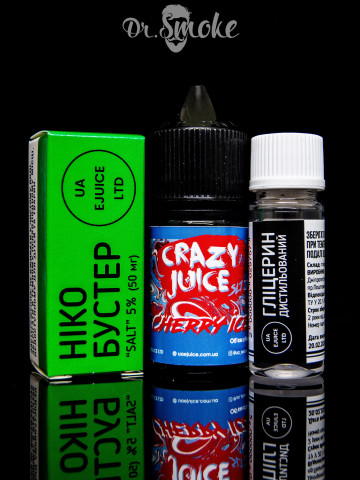 Набір для змішування Crazy Juice Salt Cherry Ice (30ml)