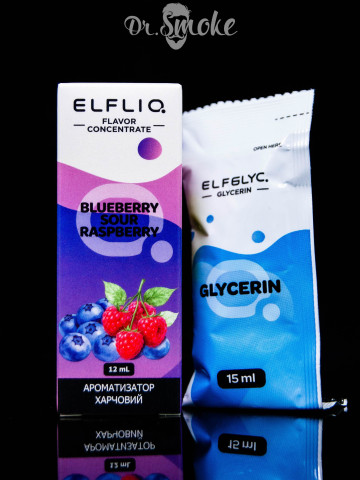 Купить - Набір для змішування Elf Liq Salt Blueberry Sour Raspberry