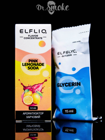 Купить - Набір для змішування Elf Liq Salt Pink Lemonade Soda