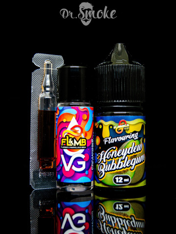 Набор для смешивания Flamingo Salt Honeydew Bubblegum (30ml)