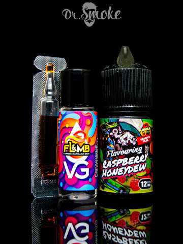 Набір для змішування Flamingo Salt Raspberry Honeydew (30ml)
