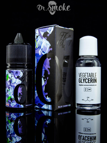 Купить - Набор для смешивания Fluffy Puff Alpha Salt Blue Cherry Ice (30ml)