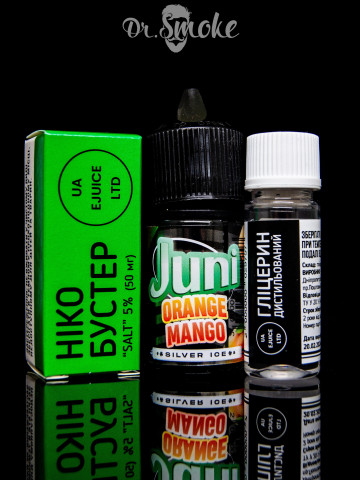 Набір для змішування Juni Silver Ice Salt Orange Mango (30ml)