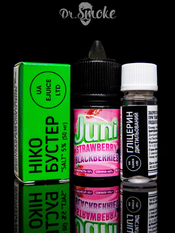 Набор для смешивания Juni Salt Strawberry Blackberries (30ml)