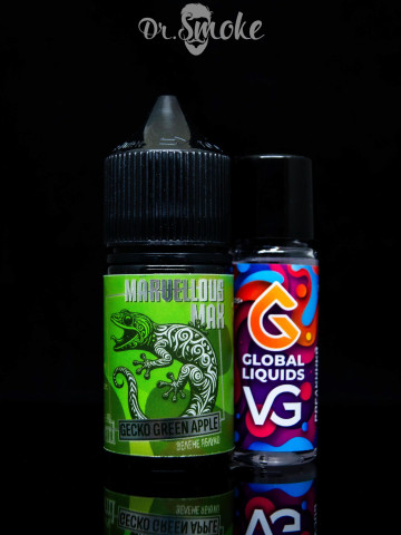Набор для смешивания Marvellous Max Salt Gecko Green Apple (30ml)