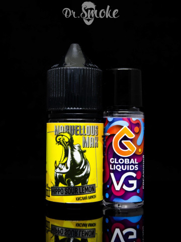 Набір для змішування Marvellous Max Salt Hippo Sour Lemon (30ml)