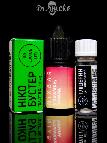Набор для смешивания Mix Bar Salt Strawberry Banana (30ml)