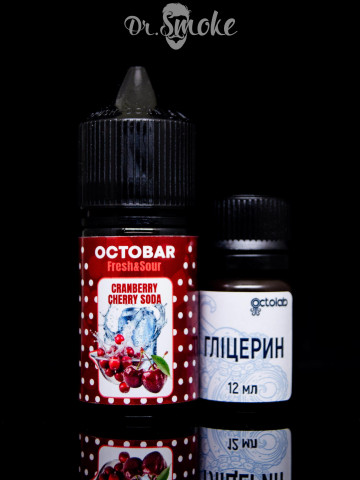 Купить - Набір для змішування Octobar Fresh&Sour Salt Cranberry Cherry Soda