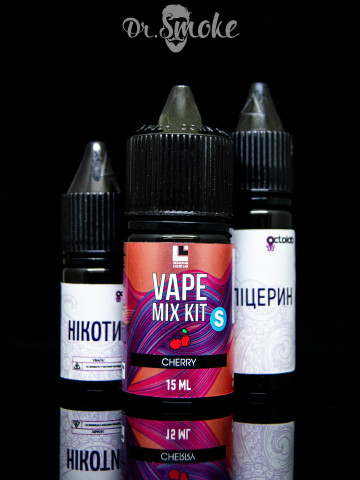 Набір для змішування Octobar Vape Mix Kit Salt Cherry