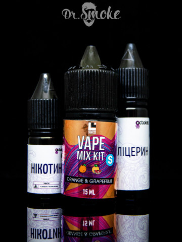 Набір для змішування Octobar Vape Mix Kit Salt Orange Grapefruit